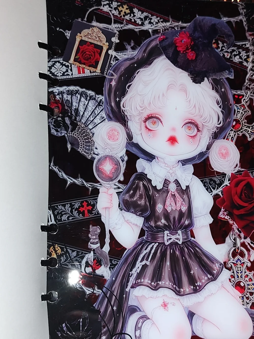 New! A5 Skullpanda Acrylic Shaker Notebook With Cover And Paper